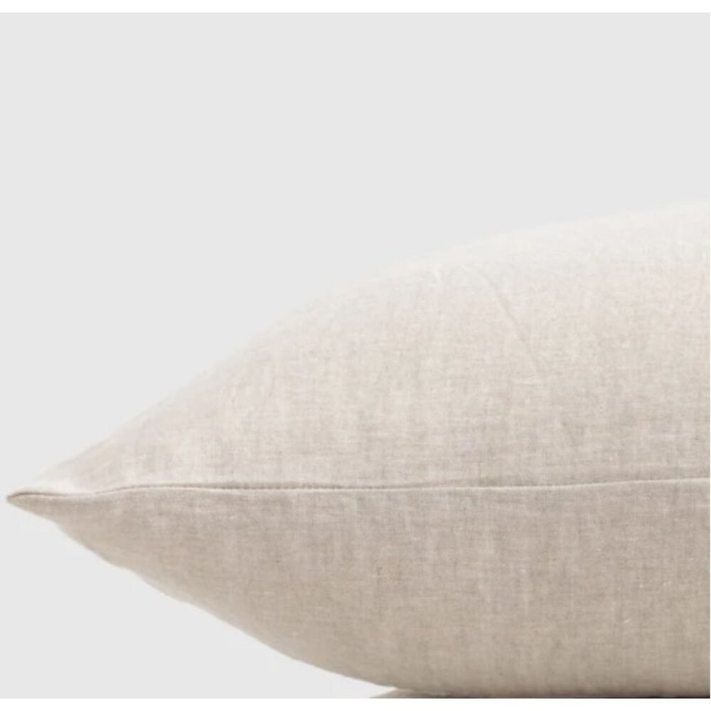 NWOT Quince European Linen Euro Sham Natural Chambray 26x26 Pillow Case